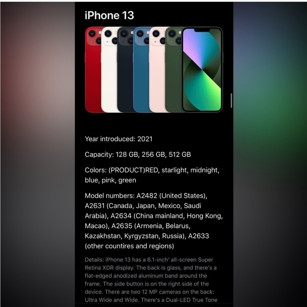Apple iPhone 13 - Picture 2 of 9